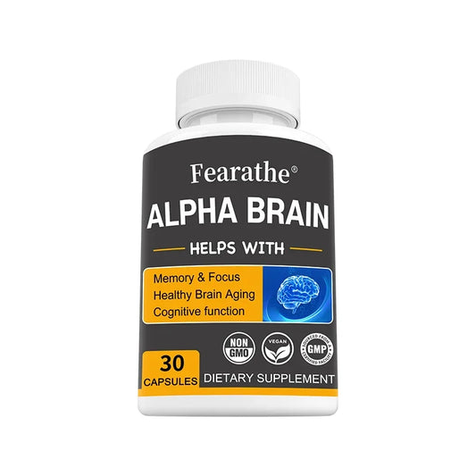 Alpha Brain - Premium Nootropic Brain Supplement - Good for Focus, Concentration and Memory - 120 Capsules